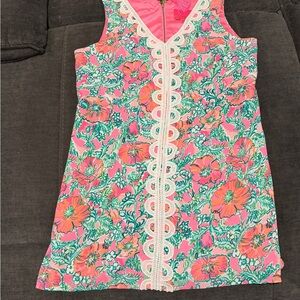 Lilly Pulitzer Ronnie Romper in Soleil Perfect Pink Poppy - Like New
